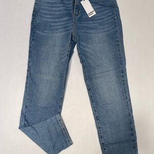 Kenneth Cole Blue Boyfriend Jeans with Relaxed Fit